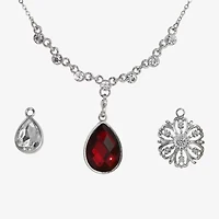 1928 Silver-Tone Womens 3-pc. Pendant Necklace Set