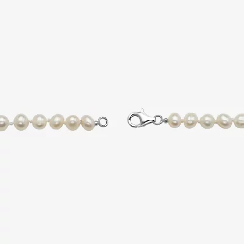 Womens White Cultured Freshwater Pearl Sterling Silver 3-pc. Jewelry Set