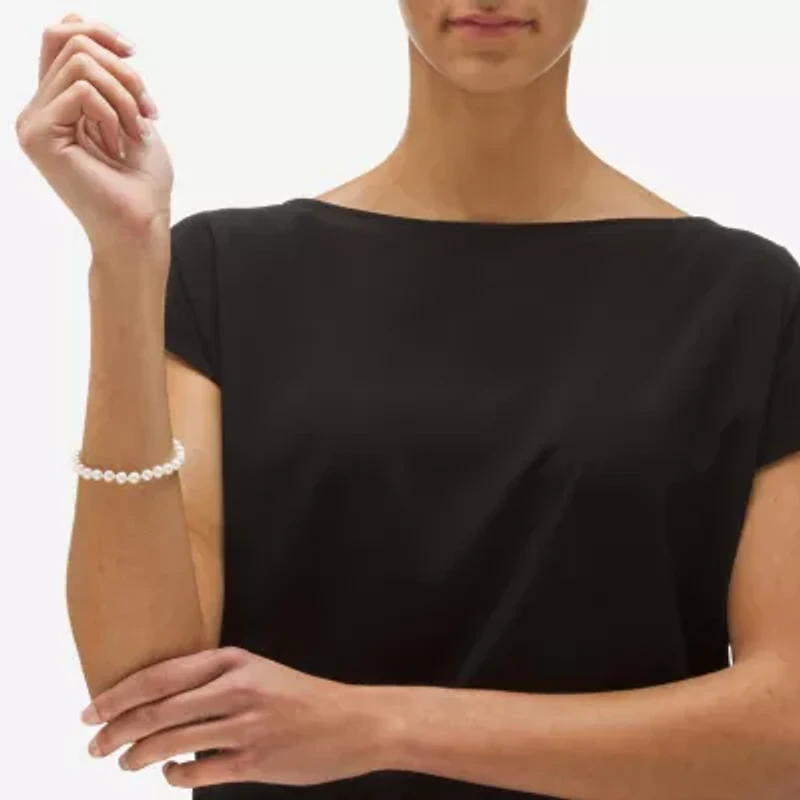 Womens White Cultured Freshwater Pearl Sterling Silver 3-pc. Jewelry Set