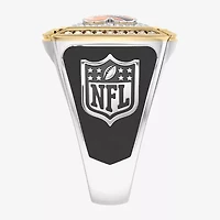 True Fans Fine Jewelry Cincinnati Bengals Mens 1/2 CT. Natural White Diamond 10K Two Tone Gold Fashion Ring