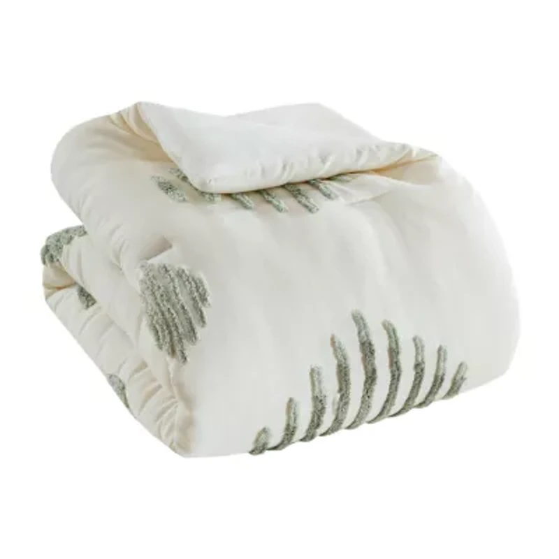 INK+IVY Tahli Cotton Blend 3-pc. Midweight Comforter Set