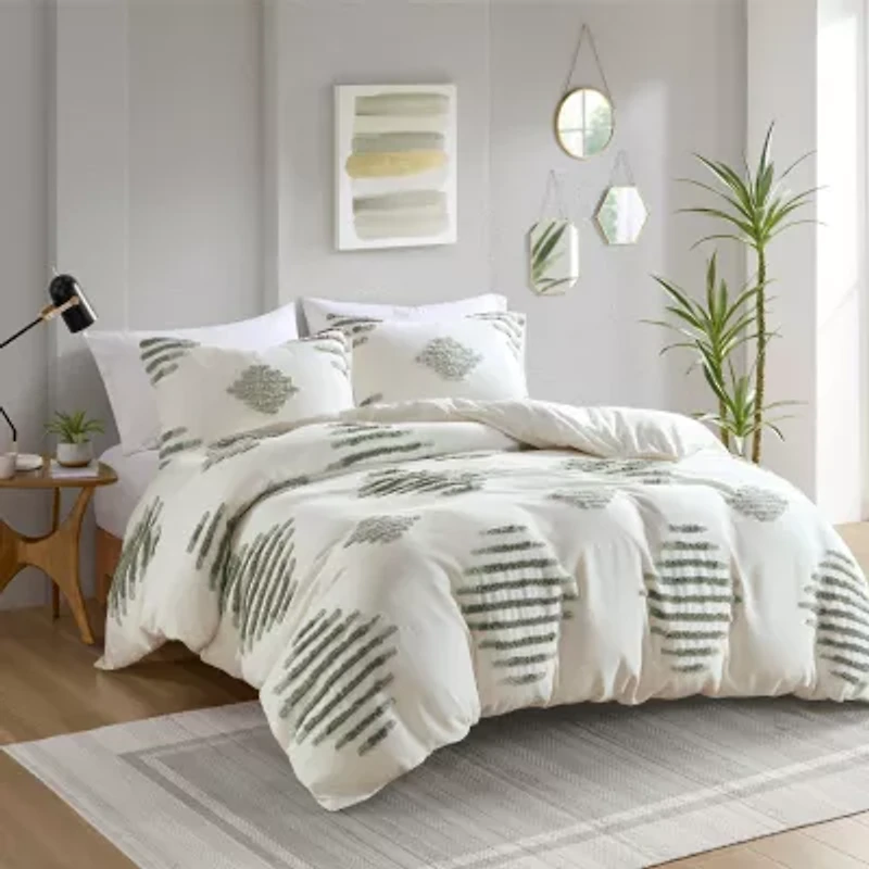 INK+IVY Tahli Cotton Blend 3-pc. Duvet Cover Set