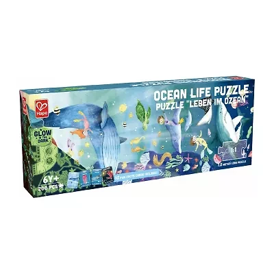 Hape Glow-In-The-Dark Puzzle: Ocean Life Puzzle