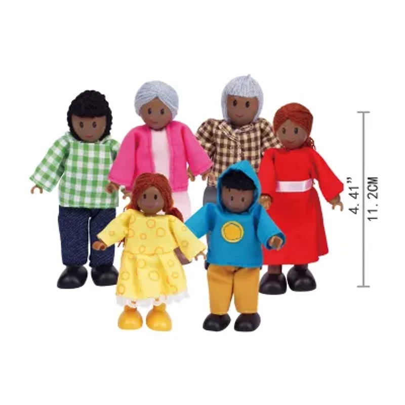 Hape Happy Doll Set: African American 6-pc. Doll