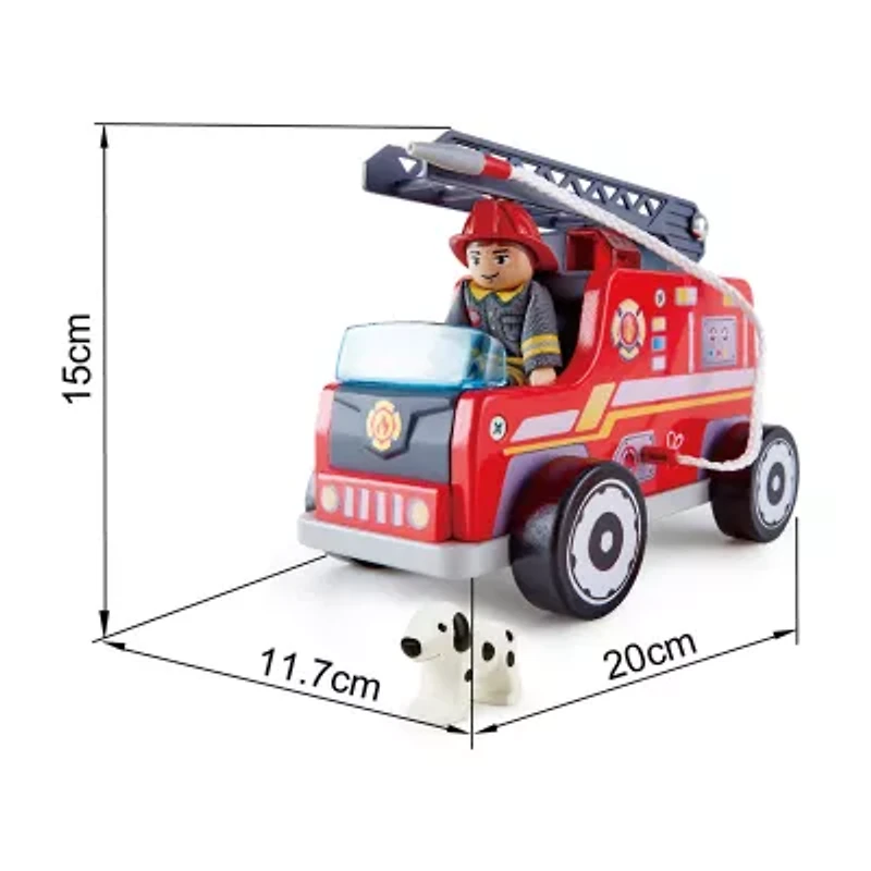 Hape Fire Truck Playset 3-pc. Toy Playset
