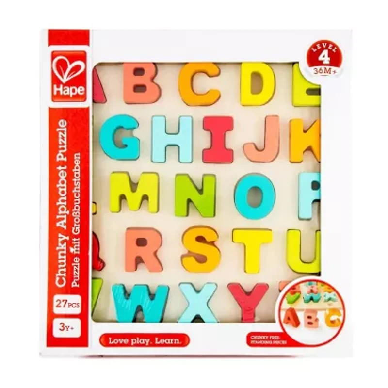 Hape Alphabet Blocks - 27 Pieces 2-pc. Puzzle