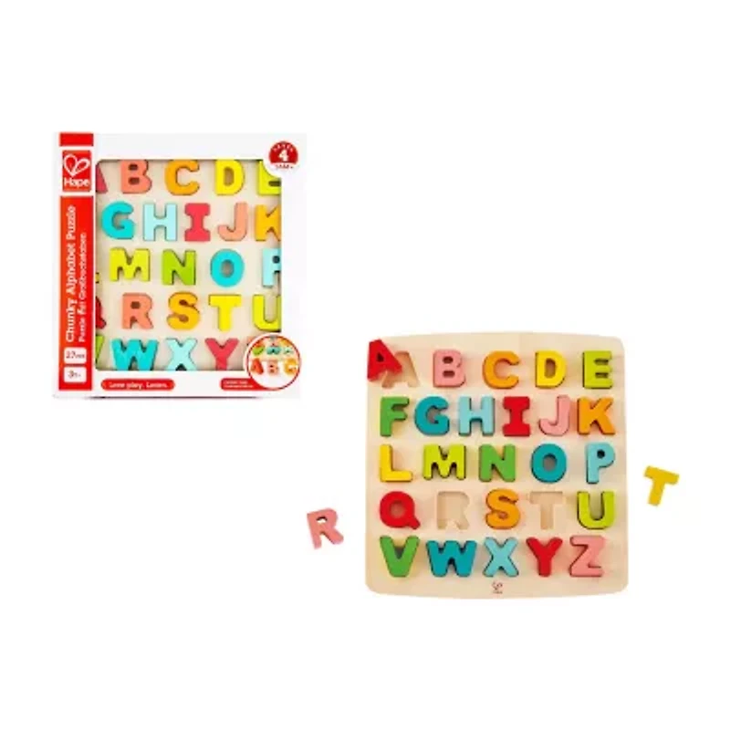 Hape Alphabet Blocks - 27 Pieces 2-pc. Puzzle