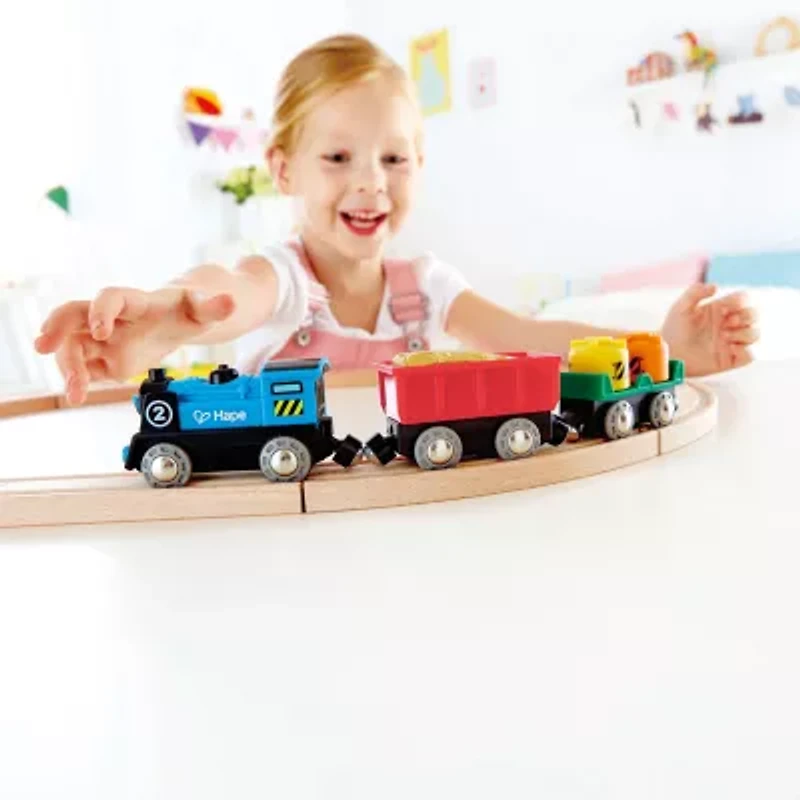 Hape Battery Powered Rolling-Stock Set Interactive Toy