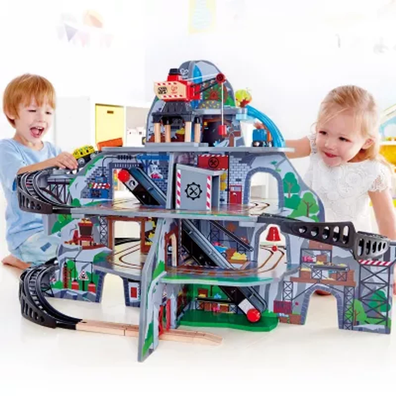 Hape Railway Mighty Mountain Mine Set Interactive Toy