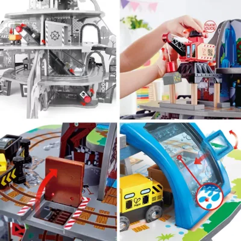 Hape Railway Mighty Mountain Mine Set Interactive Toy