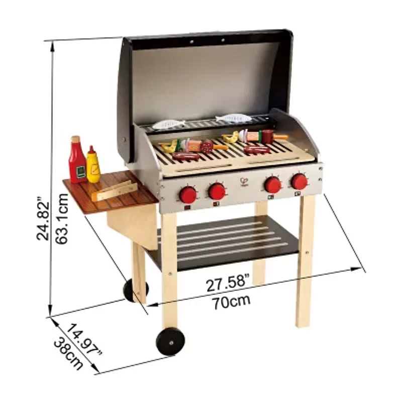 Hape Gourmet Grill - 22 Pcs Play Kitchen