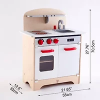 Hape White Gourmet Kitchen: Equipped Play Kitchen