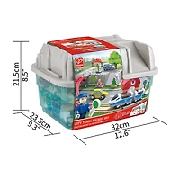 Hape Wooden Train Bucket Set: City Train Interactive Toy