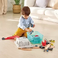 Hape Wooden Train Bucket Set: City Train Interactive Toy