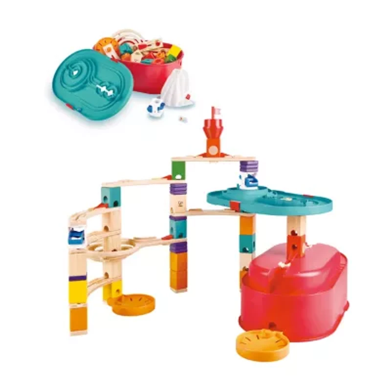 Hape Marble Run: Stack Track Bucket Building Set 10-pc.