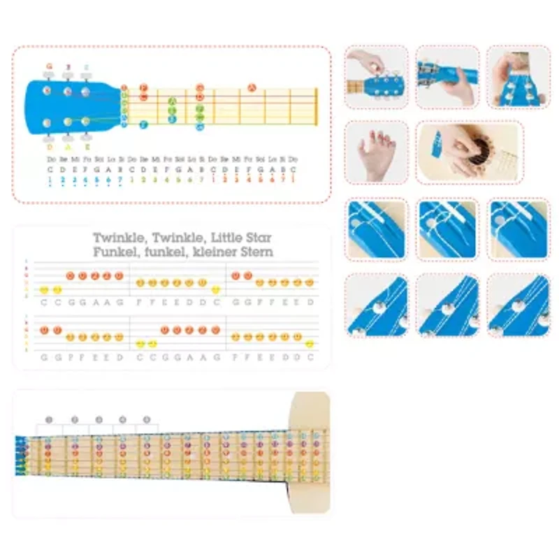 Hape First Musical Guitar: Blue Lagoon Musical Instrument