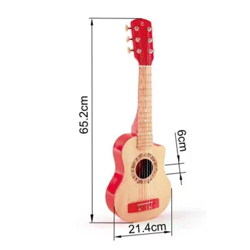 Hape First Musical Guitar: Red Flame Musical Instrument