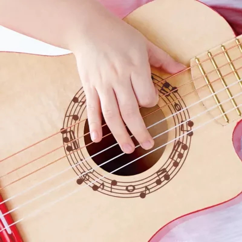 Hape First Musical Guitar: Red Flame Musical Instrument