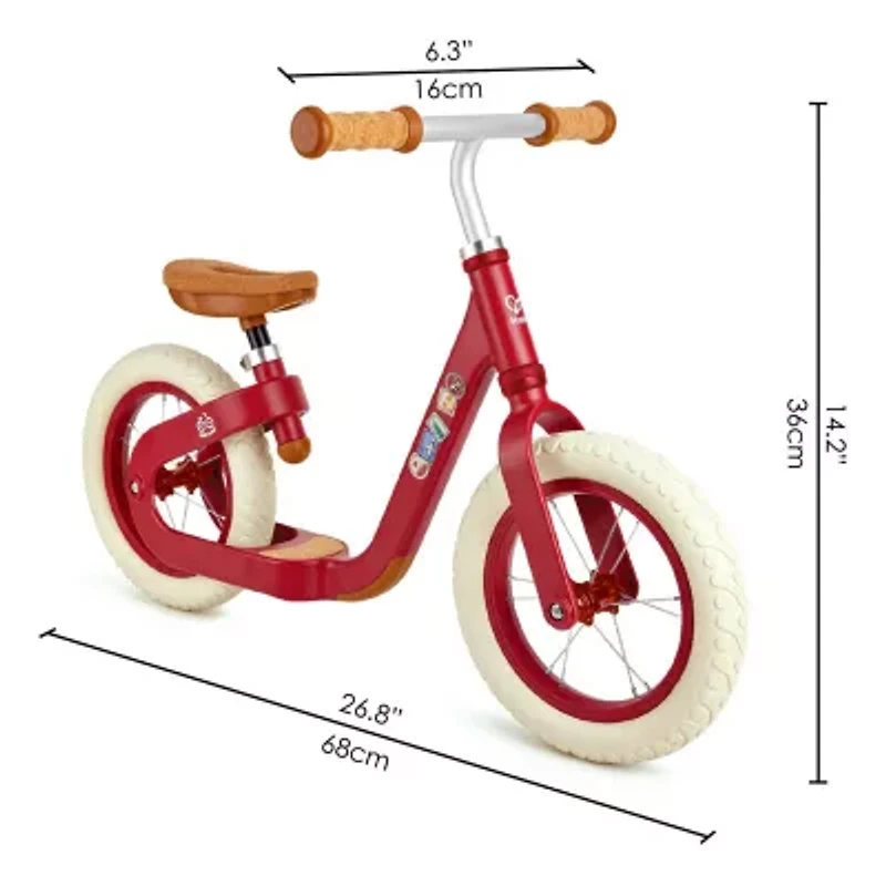 Hape Get Up & Go: Balance Bike - Red Unisex