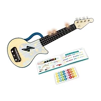 Hape Learn With Lights Ukulele Blue Musical Instrument