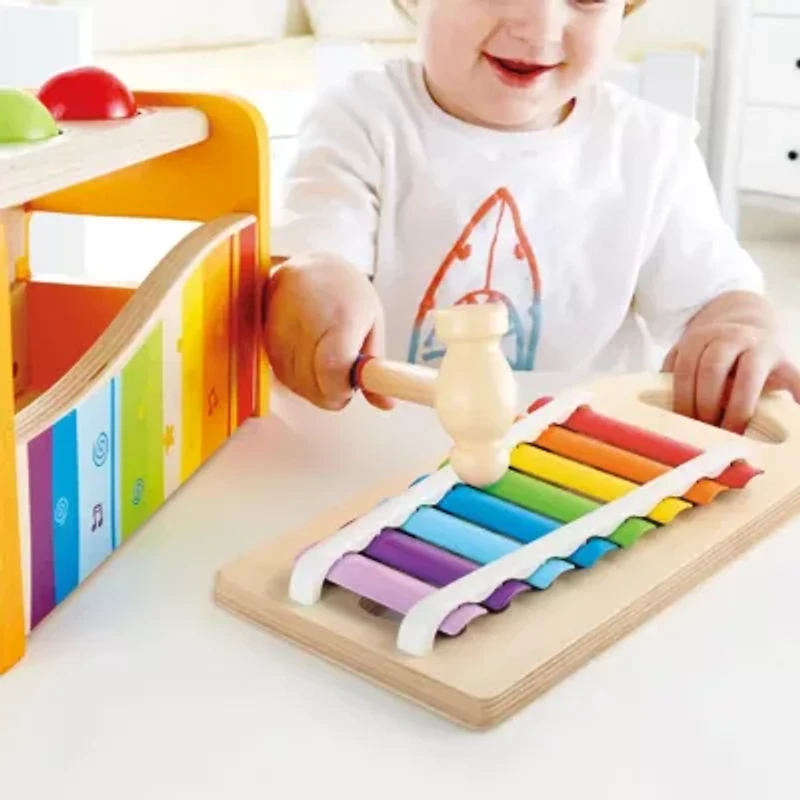 Hape Pound & Tap Bench With Xylophone Musical Instrument