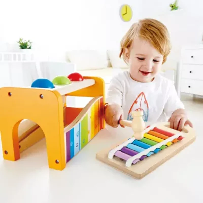 Hape Pound & Tap Bench With Xylophone Musical Instrument