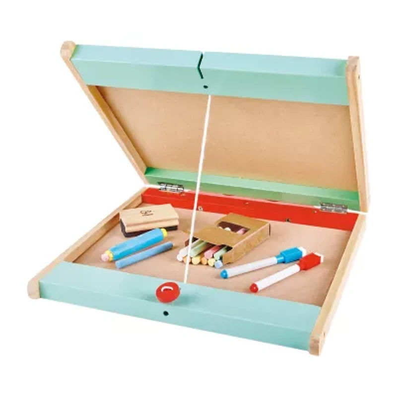 Hape Store & Go Easle: Double-Sided 5-pc. Easel