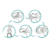 Hape Store & Go Easle: Double-Sided 5-pc. Easel