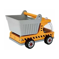 Hape Dumper Truck - Yellow Discovery Toy