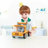 Hape Dumper Truck - Yellow Discovery Toy