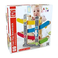 Hape Fast Flip Kids Wooden Racetrack Discovery Toy