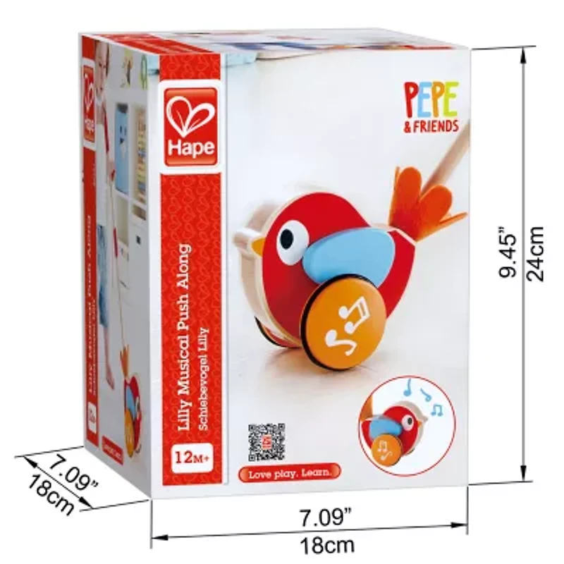 Hape Lilly Musical Push-Along Interactive Toy
