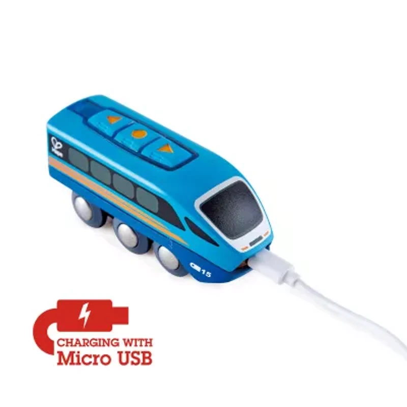 Hape Remote Control Engine Train: Blue Interactive Toy