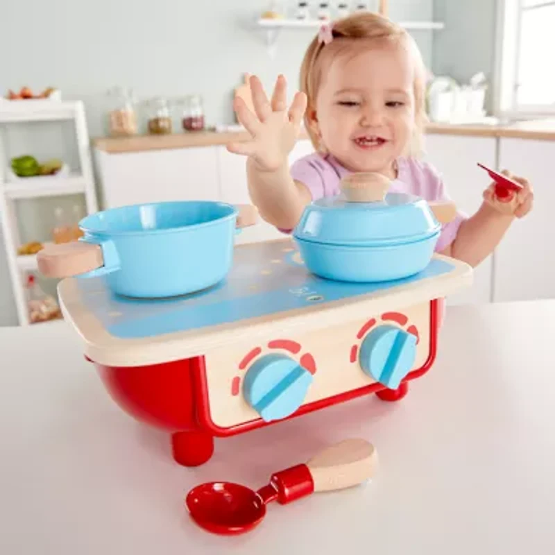 Hape Toddler Kitchen Set - 6 Piece Play Kitchen