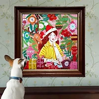 Eeboo Ms. Santa Reindeer 500-pc. Puzzle