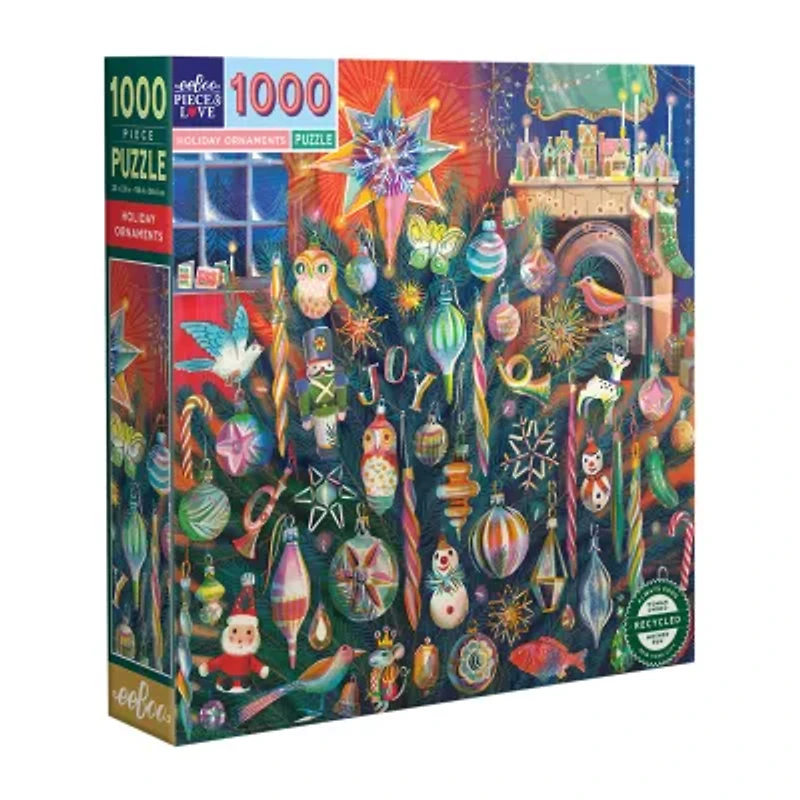 Eeboo Holiday Ornaments 1000-pc. Puzzle