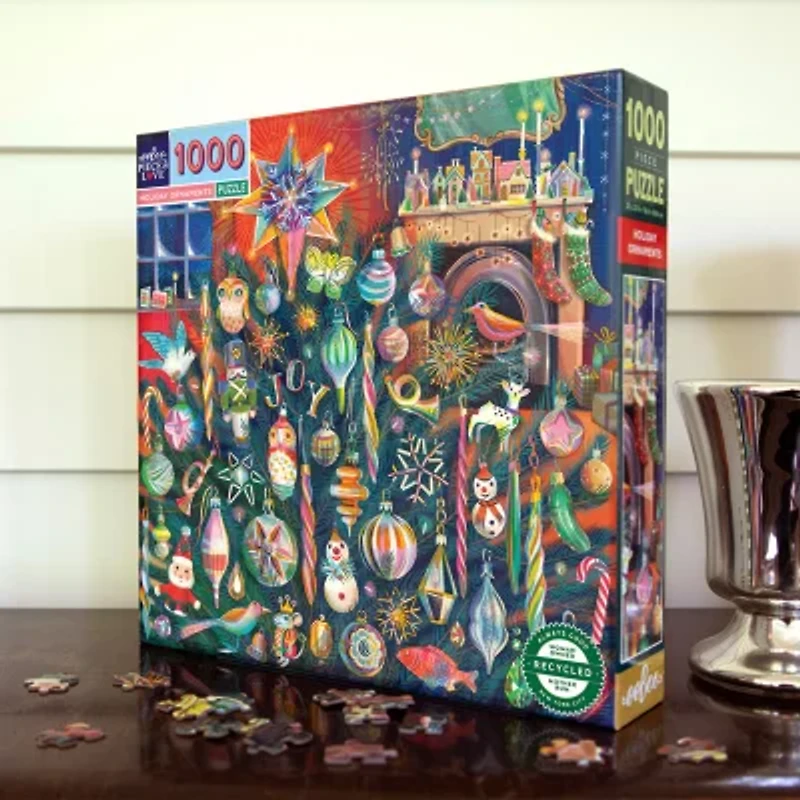 Eeboo Holiday Ornaments 1000-pc. Puzzle