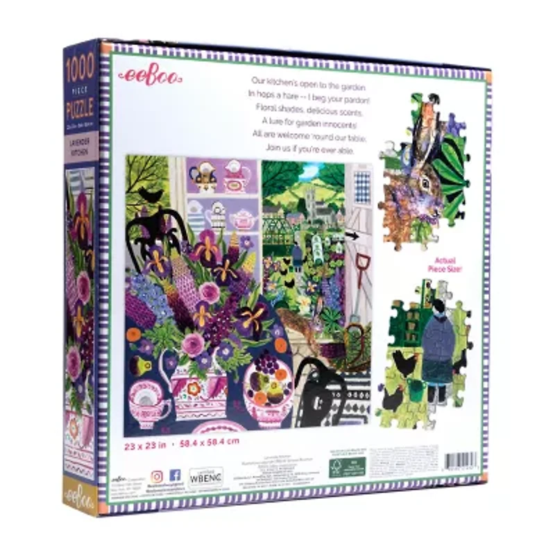 Eeboo Lavender Kitchen 1000-pc. Puzzle