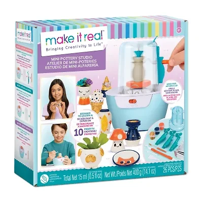 Make It Real Mini Pottery Studio Art Set