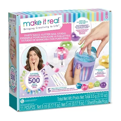 Make It Real Party Nails Glitter Studio 11-pc. Fashion Kit