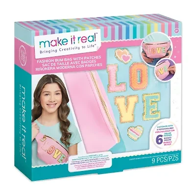 Make It Real Fashion Bum Bag W Patches 9-pc. Fashion Kit