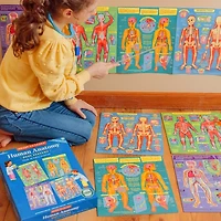 Eeboo Human Anatomy 4-Puzzles 193-pc. Puzzle