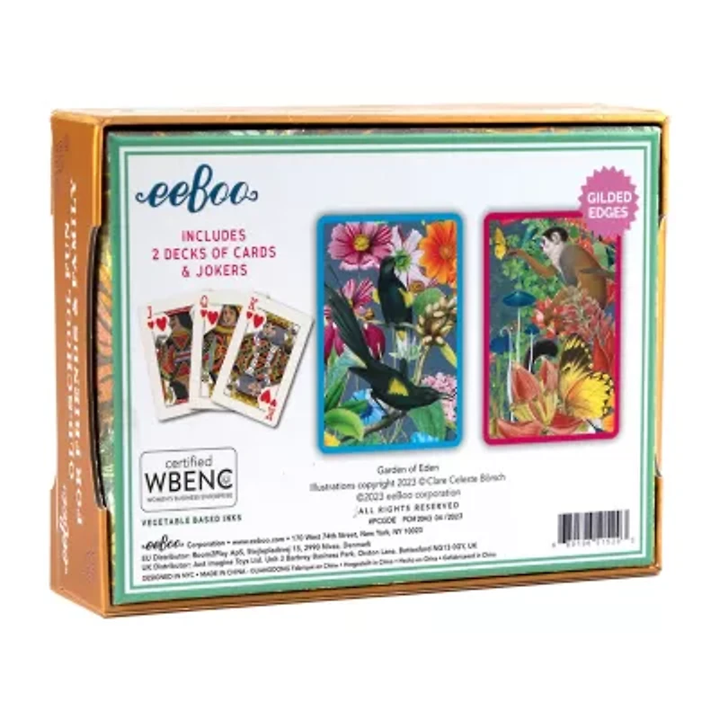Eeboo Garden Of Eden Playing Cards 108-pc. Card Game