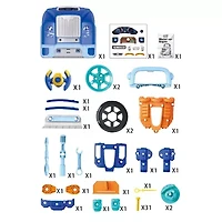 The Bubble Factory Blue Motor Car Engine Workshop Interactive Toy