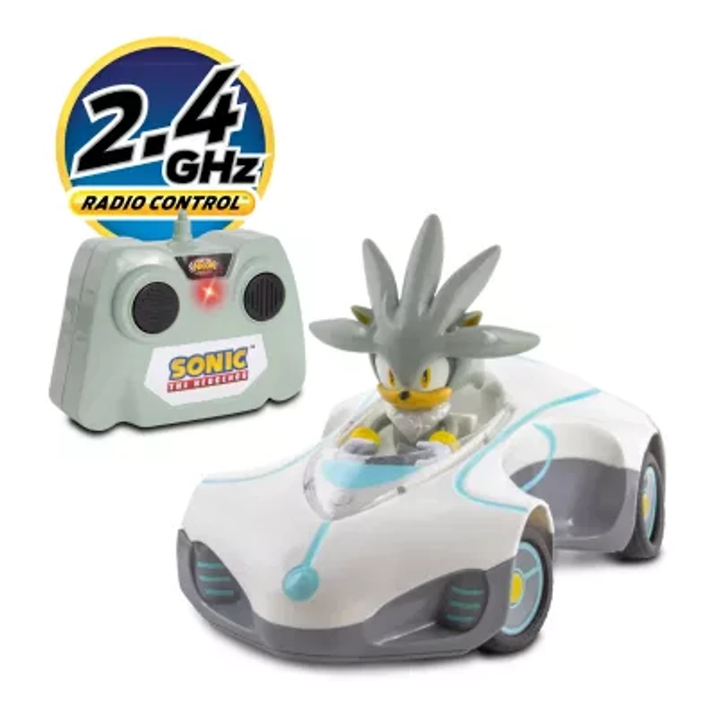 Team Racing Rc Silver 2-pc. Sonic the Hedgehog Car