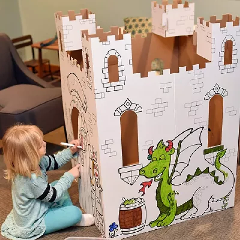 Easy Playhouse Fairy Tale Castle 2-pc. Coloring Set