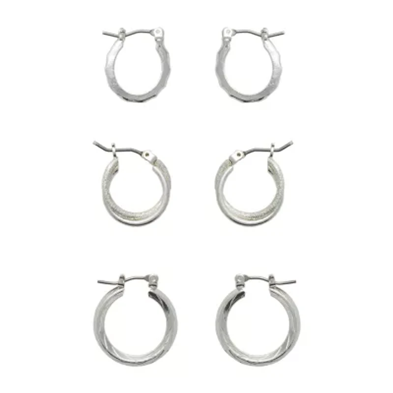 Mixit Womens 3 Pair Earring Set