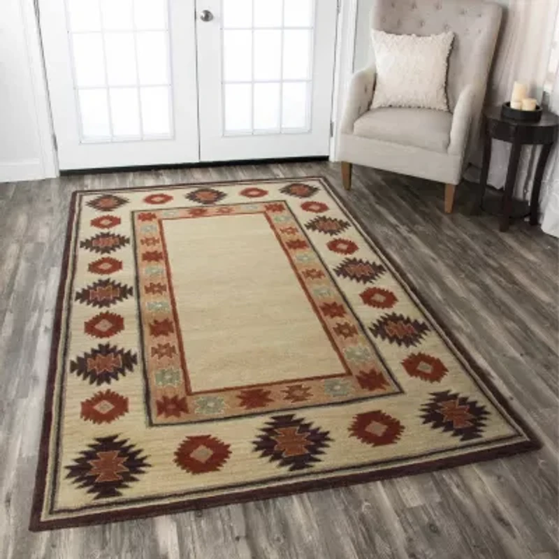 Rizzy Home Southwest Collection Adelynn Bordered Rugs