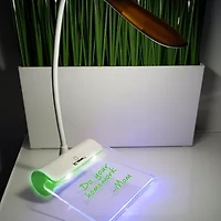 LINSAY® Smart LED Lamp Touch Kids Toy with Notepad Lighting and 2 USB Charger Multi-Charging Station