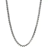 Stainless Steel Solid Box Chain Necklace